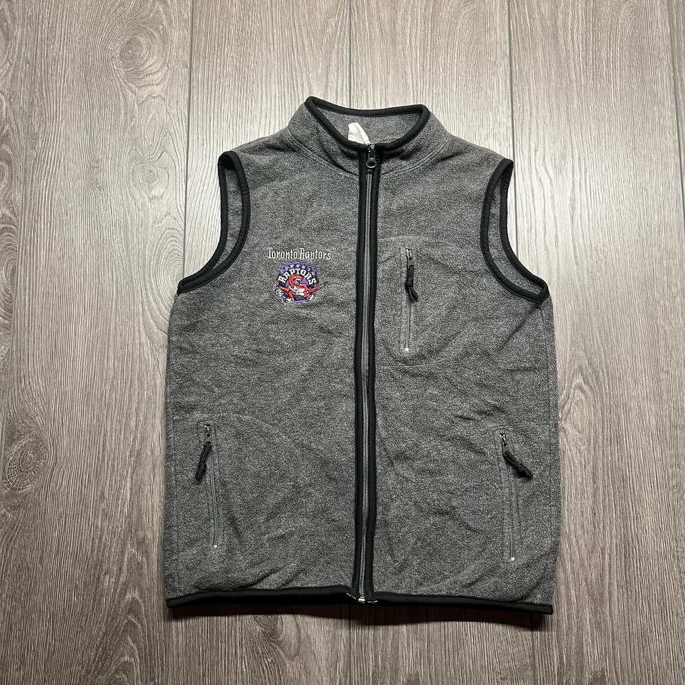 Vintage Toronto Raptors 1990s NBA Vest Youth Medium Grey Basketball Kids Boys